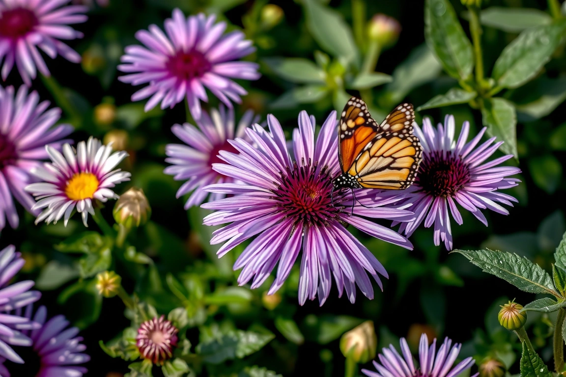 New England Aster (Symphyotrichum novae-angliae) – The Monarch’s Last Fuel Stop — 5 Perennial Flowers to Plant This Fall for a Pollinator-Packed Home