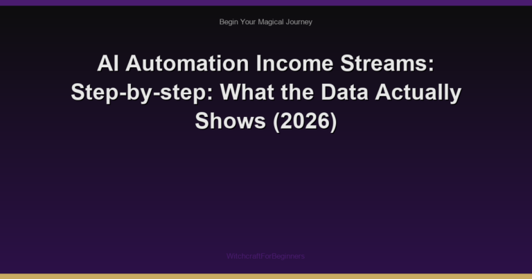 AI Automation Income Streams: Step-by-step: What the Data Actually Shows (2026)