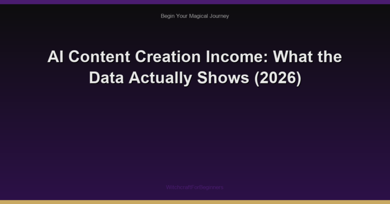 AI Content Creation Income: What the Data Actually Shows (2026)