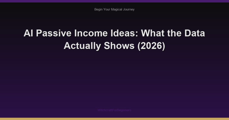 AI Passive Income Ideas: What the Data Actually Shows (2026)