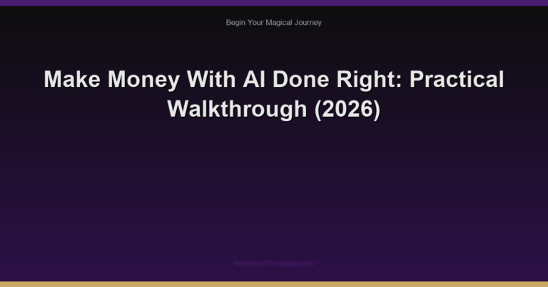 Make Money With AI Done Right: Practical Walkthrough (2026)
