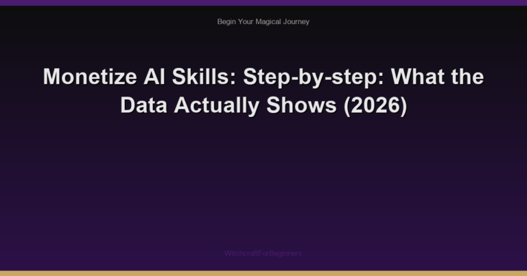 Monetize AI Skills: Step-by-step: What the Data Actually Shows (2026)