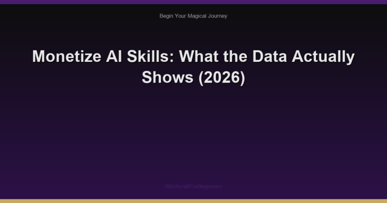 Monetize AI Skills: What the Data Actually Shows (2026)
