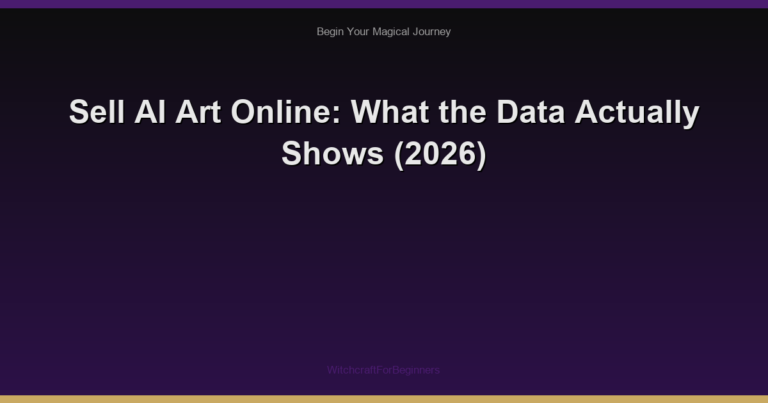 Sell AI Art Online: What the Data Actually Shows (2026)