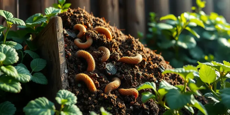 Illustration for a beginner's guide to vermicomposting