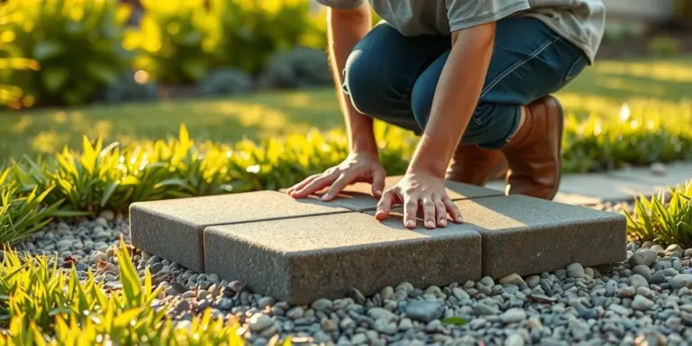 Illustration for How to Plan a Permeable Paver Driveway in 5 Steps for Easy Drainage