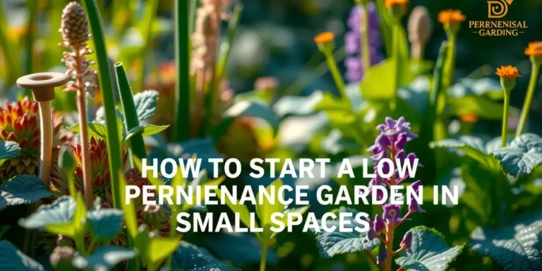 Illustration for How to Start a Low-Maintenance Perennial Garden in Small Spaces