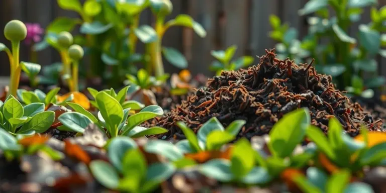 Illustration for vermicompost right in your garden
